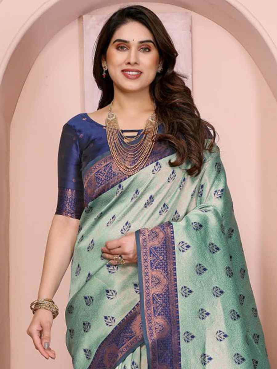 Multi Banarasi Silk Handwoven Traditional Bridal Reception Festival Wedding Fancy Heavy Border Saree