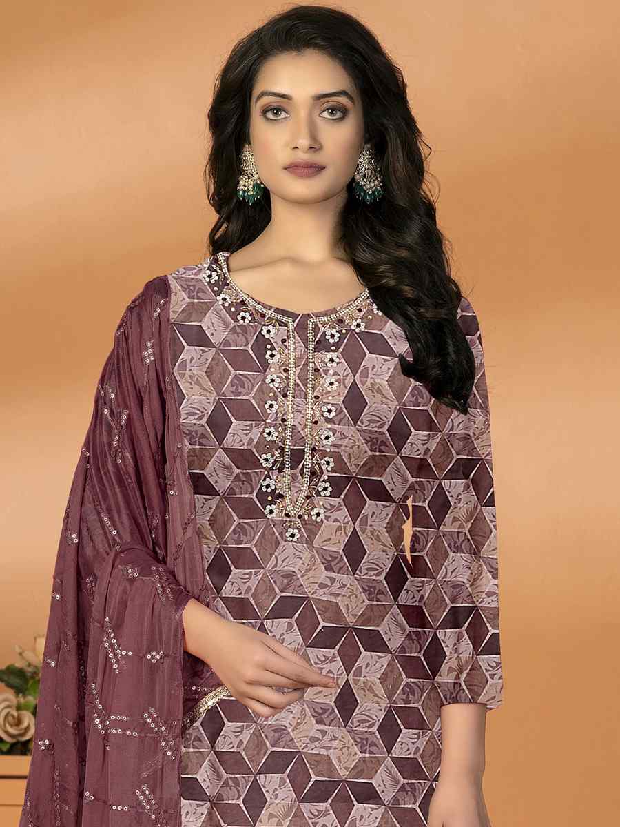 Multi Cambric Cotton Embroidered Casual Festival Pant Salwar Kameez