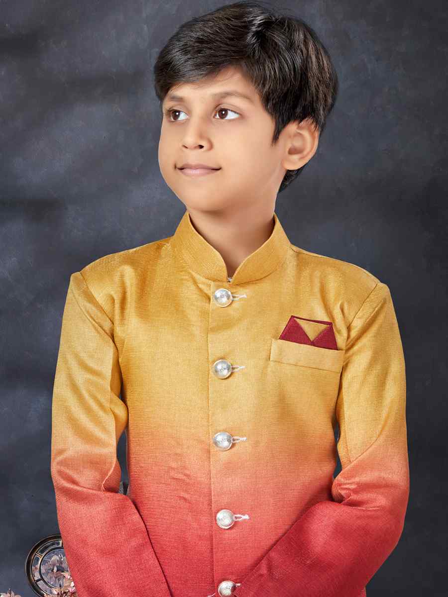 Multi Champion Silk Printed Traditional Party Kurta