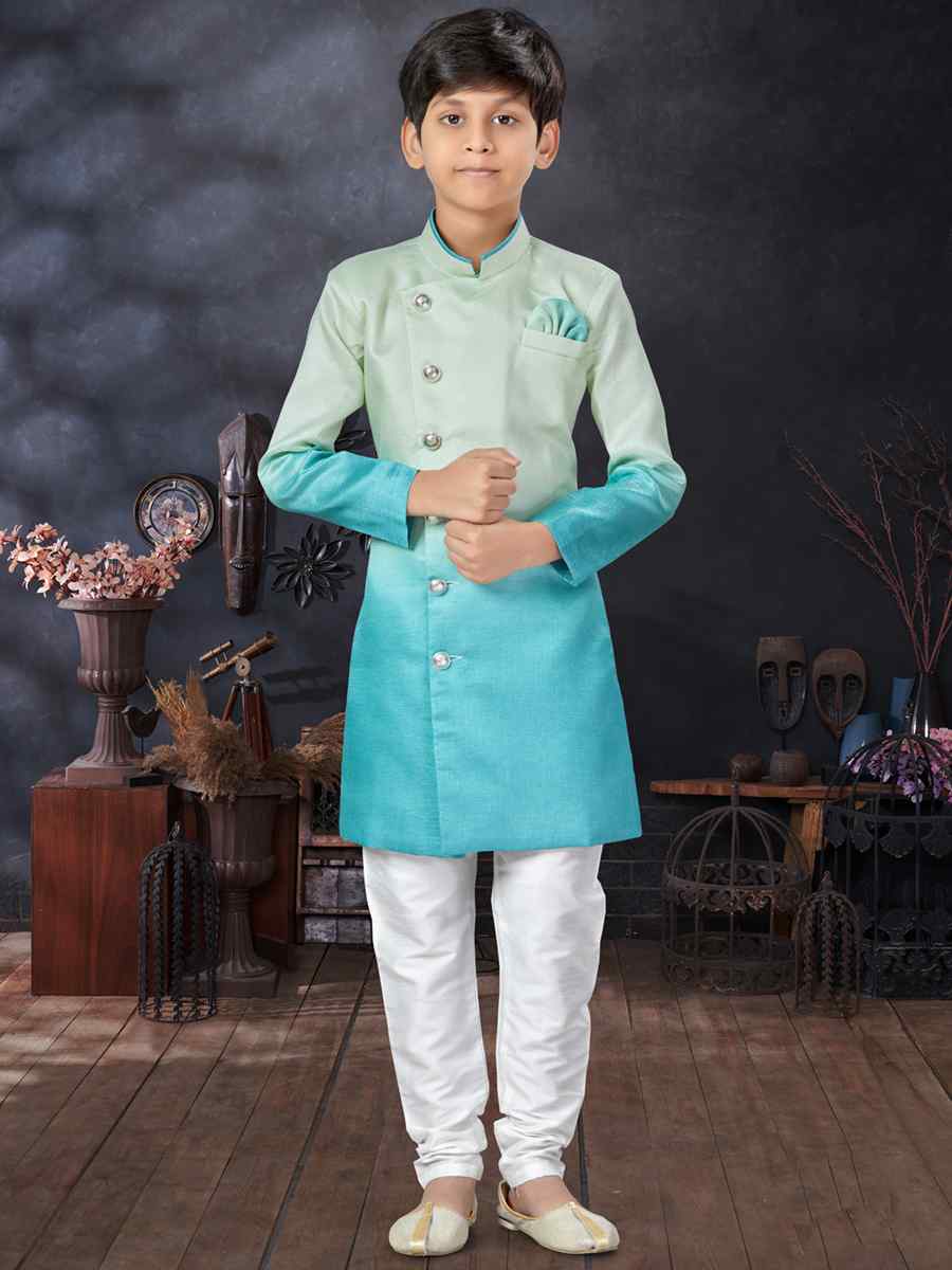 Multi Champion Silk Printed Traditional Party Kurta