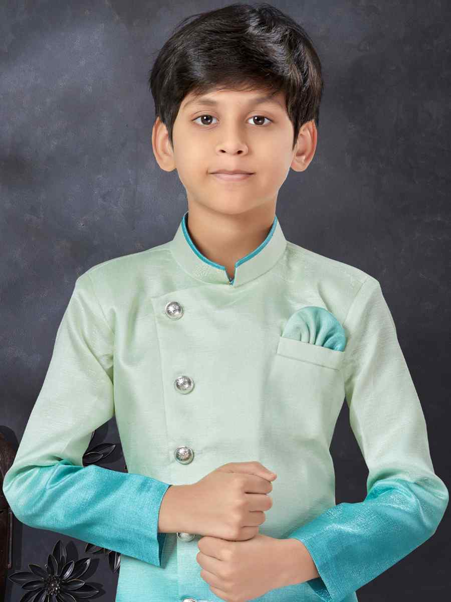 Multi Champion Silk Printed Traditional Party Kurta