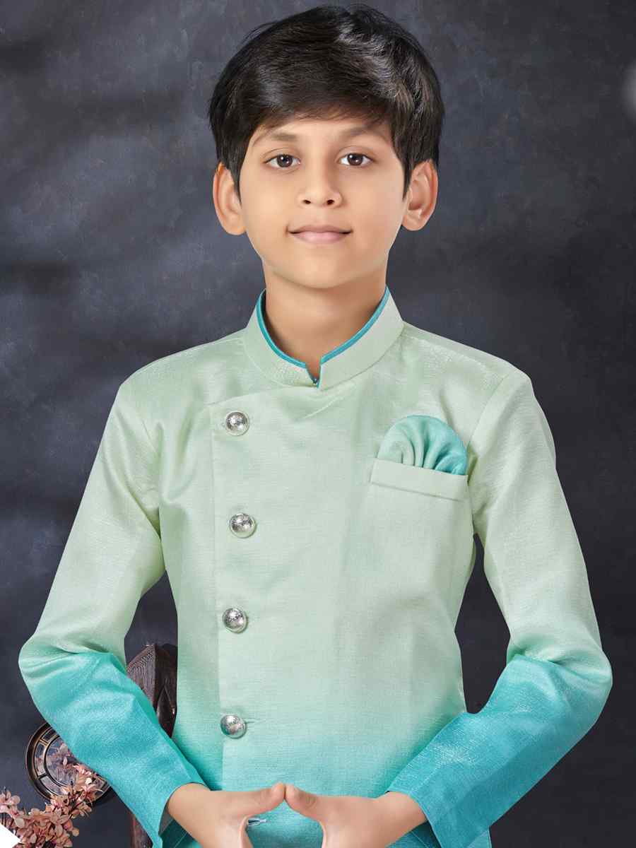 Multi Champion Silk Printed Traditional Party Kurta