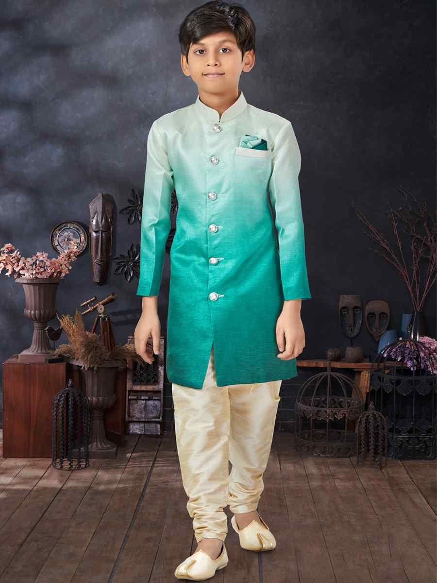 Multi Champion Silk Printed Traditional Party Kurta