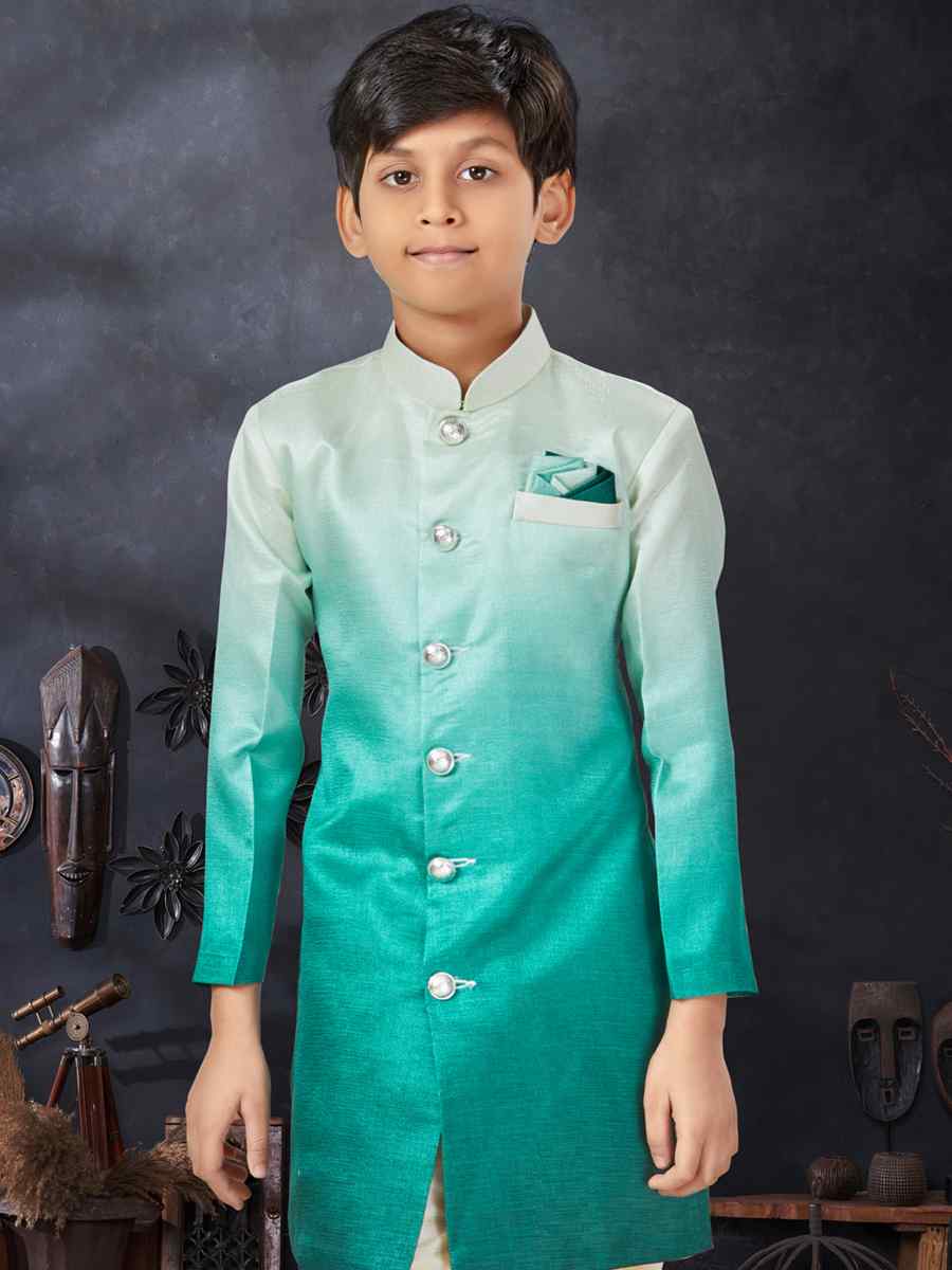 Multi Champion Silk Printed Traditional Party Kurta