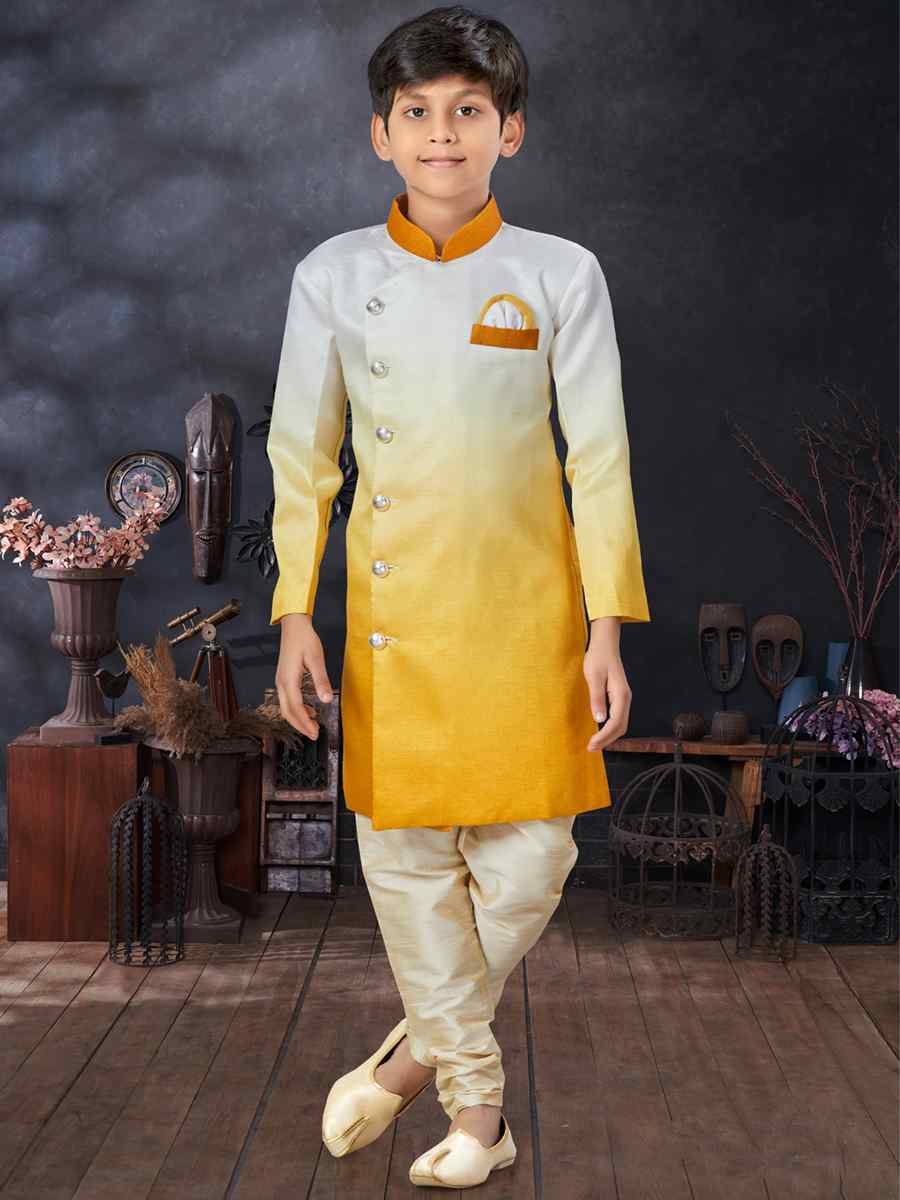 Multi Champion Silk Printed Traditional Party Kurta