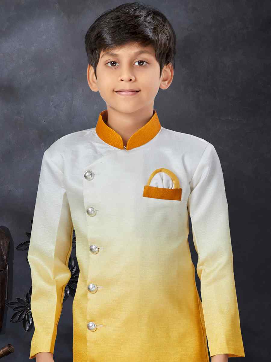 Multi Champion Silk Printed Traditional Party Kurta