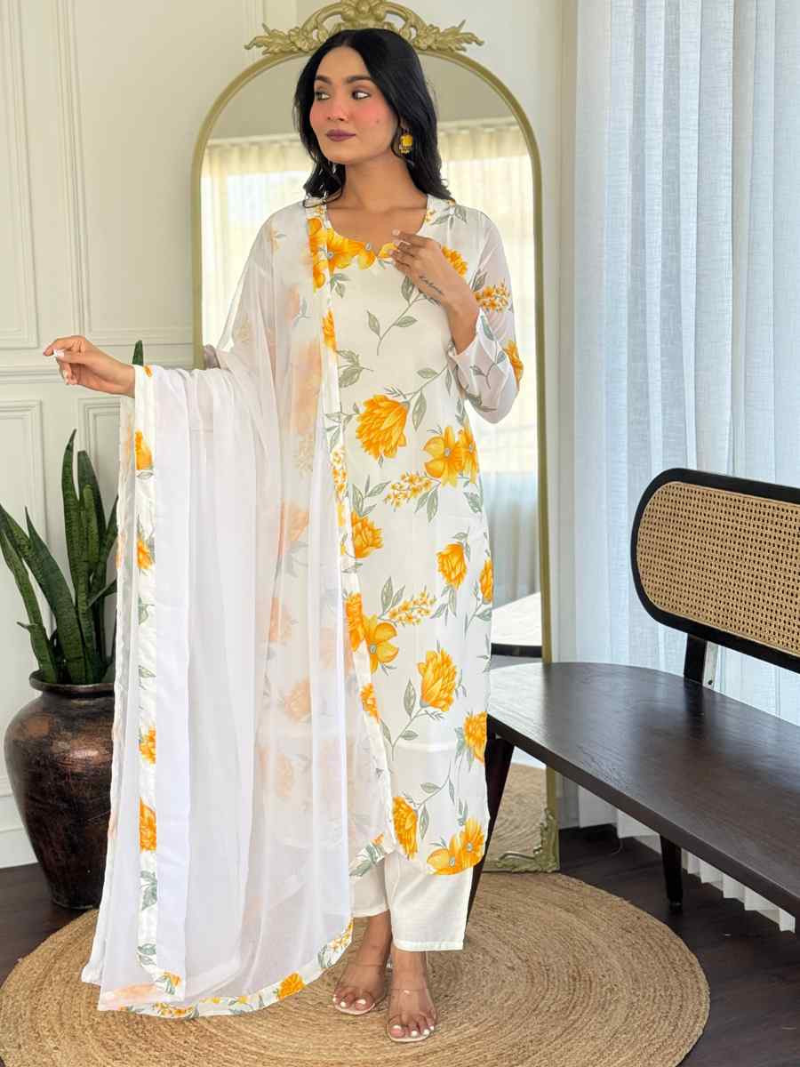 Multi Chanderi Silk Printed Party Wedding Festival Casual Ready Pant Salwar Kameez