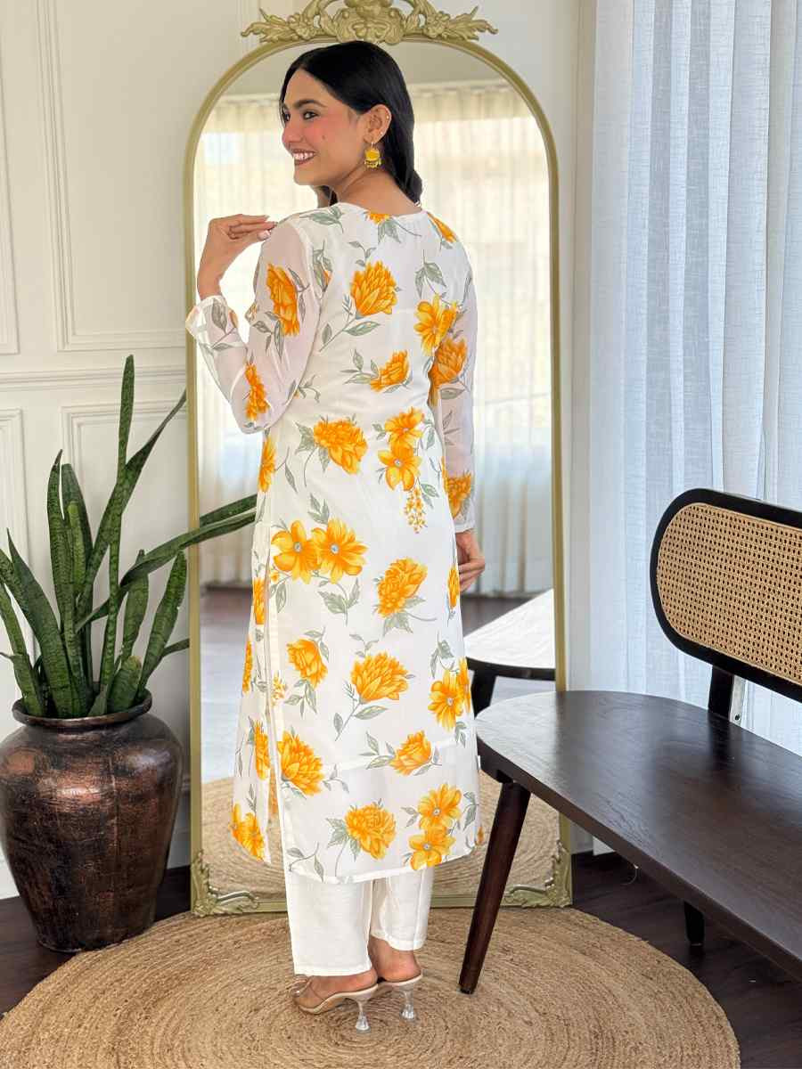 Multi Chanderi Silk Printed Party Wedding Festival Casual Ready Pant Salwar Kameez