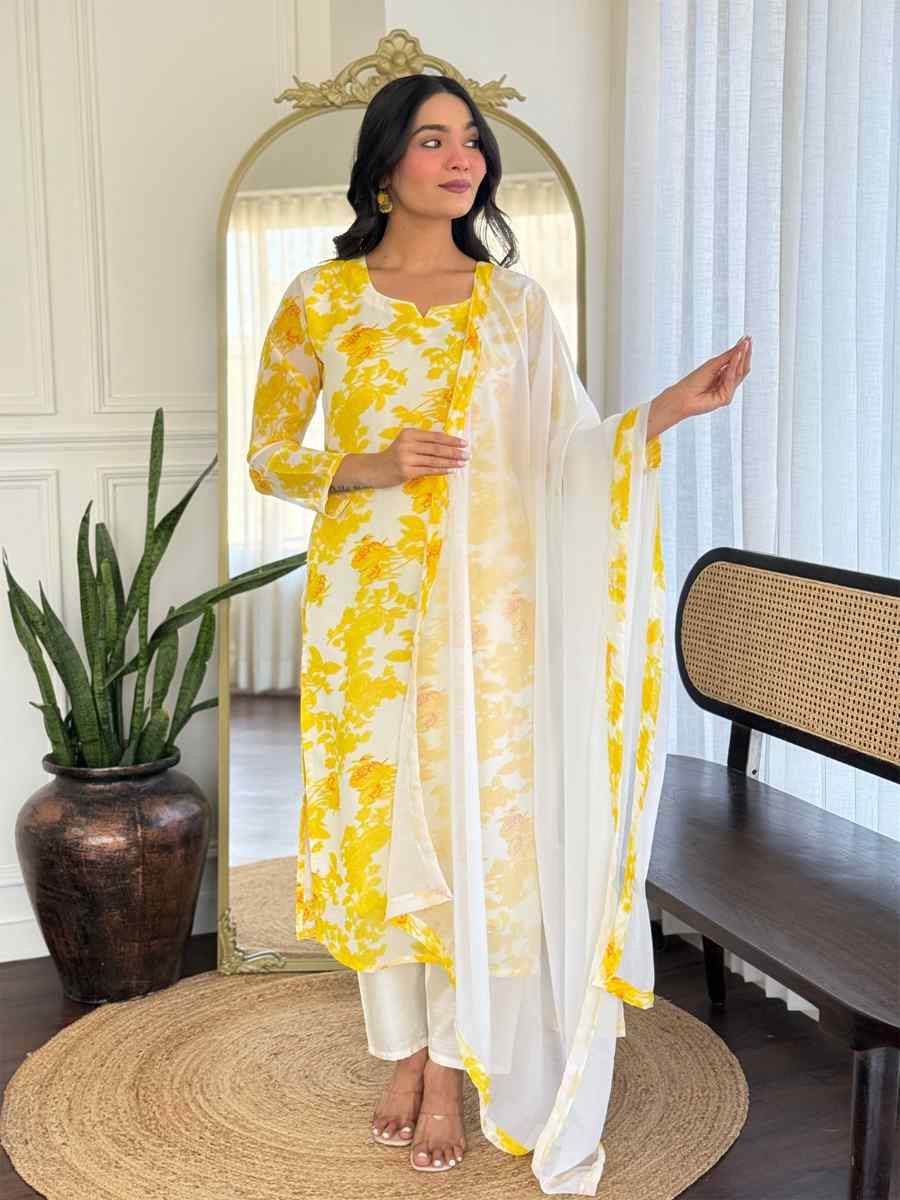 Multi Chanderi Silk Printed Party Wedding Festival Casual Ready Pant Salwar Kameez