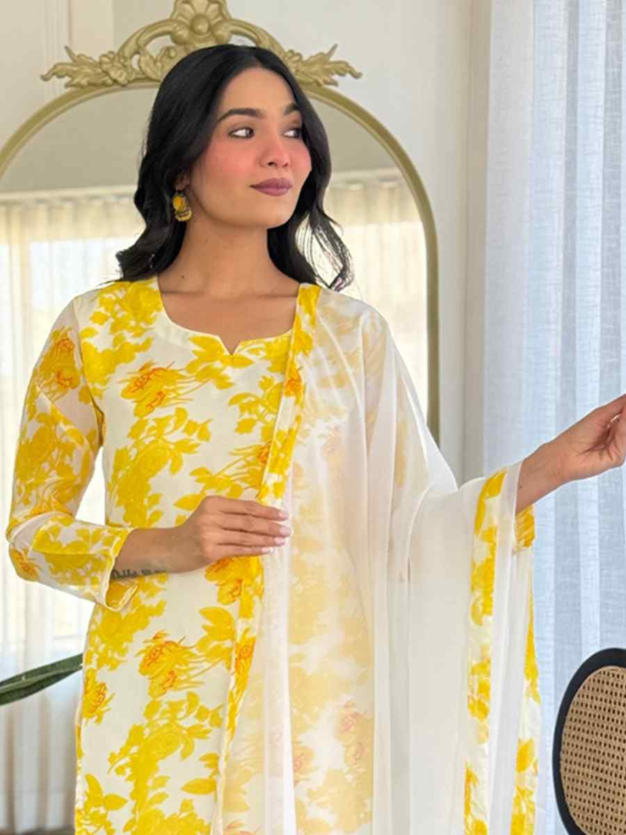 Multi Chanderi Silk Printed Party Wedding Festival Casual Ready Pant Salwar Kameez