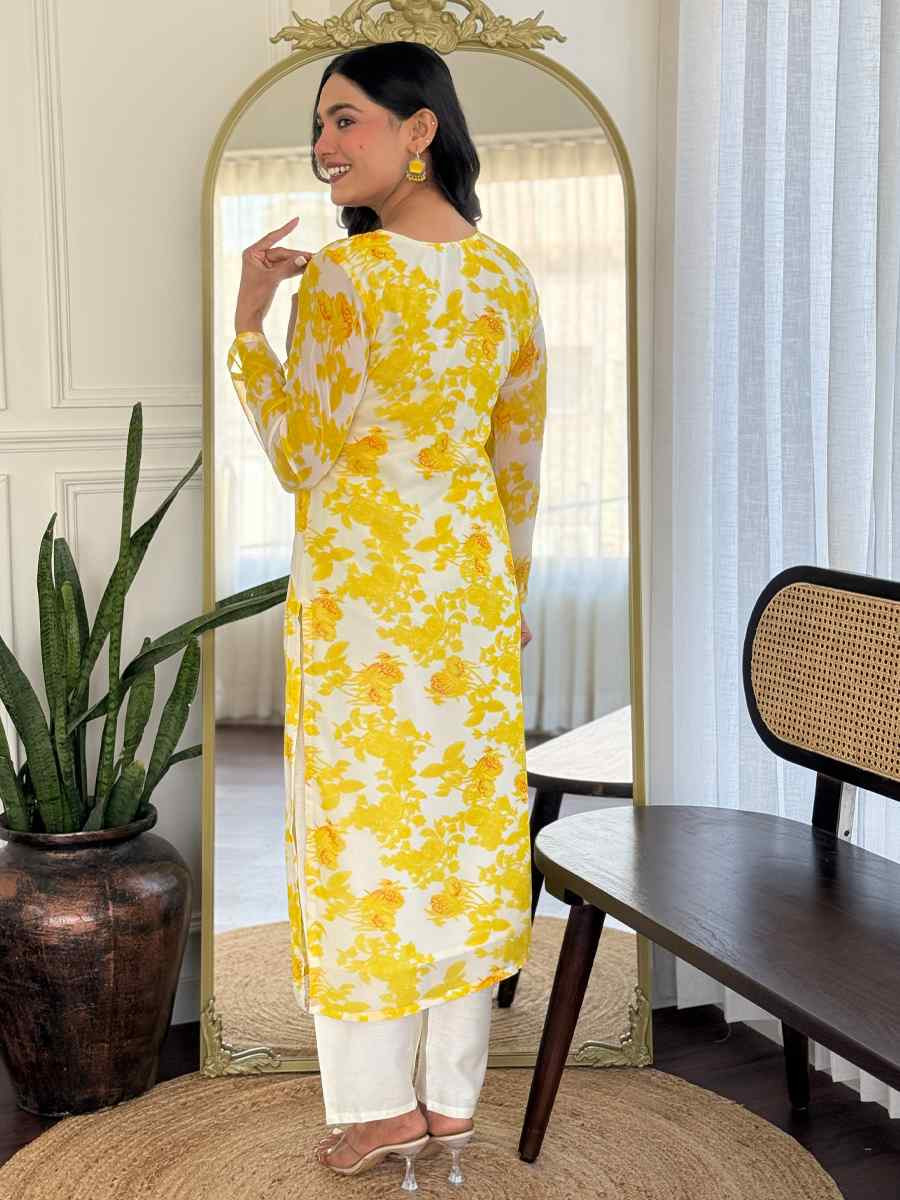 Multi Chanderi Silk Printed Party Wedding Festival Casual Ready Pant Salwar Kameez
