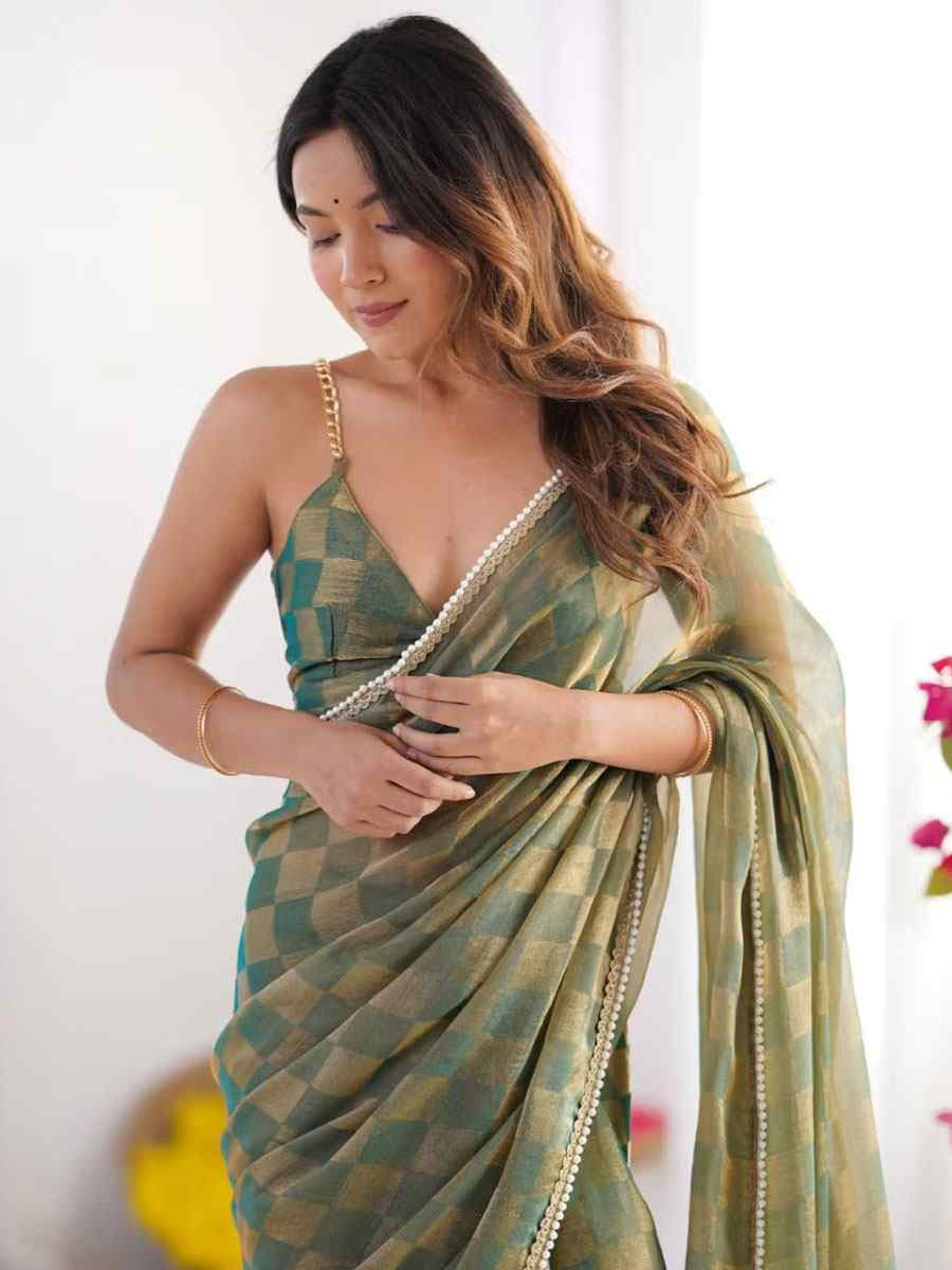 Multi Chiffon Prinred Traditional Fastive Reception Festival Wedding Fancy Heavy Border Saree