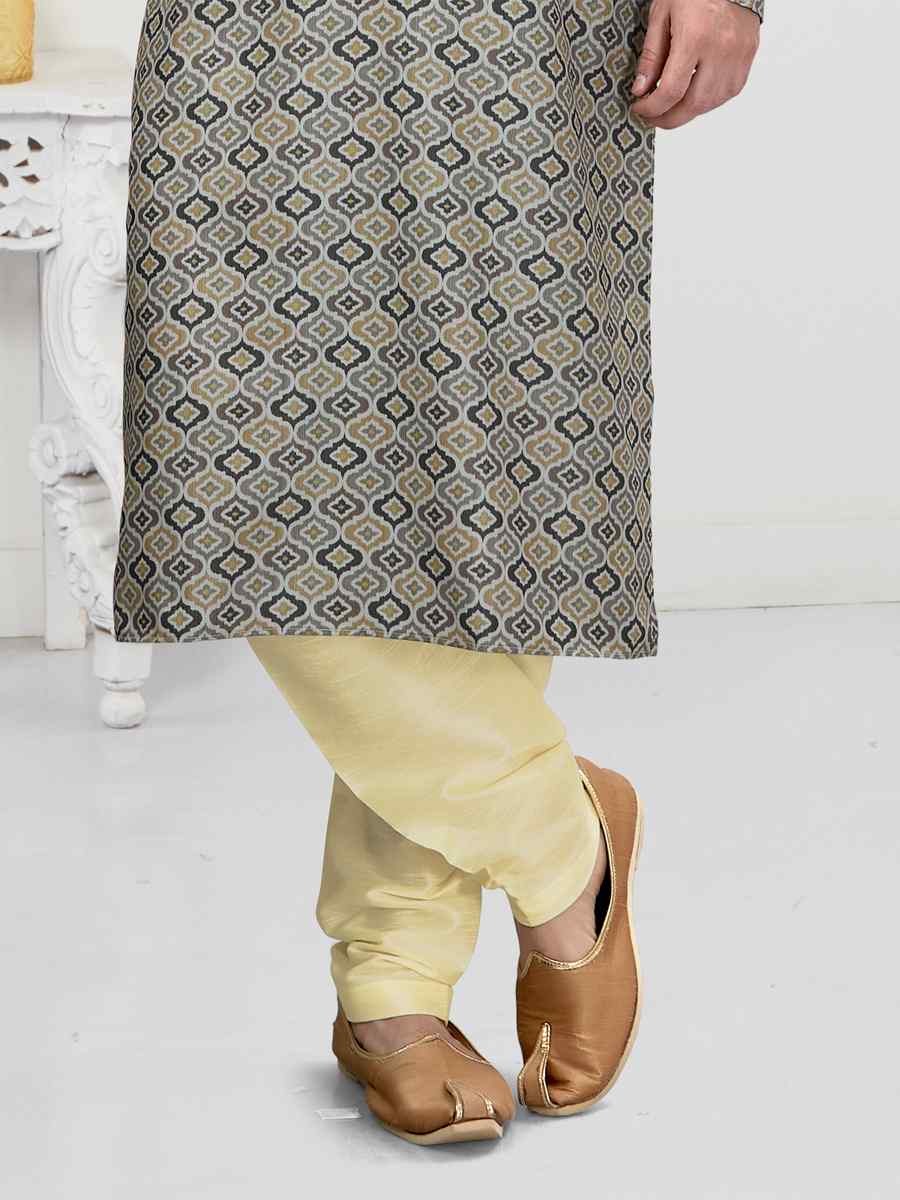 Multi Color Cotton Woven Festival Wedding Kurta