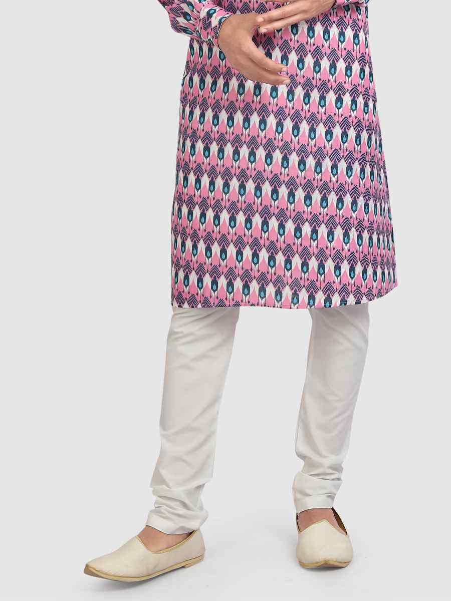 Multi Colour Cotton Printed Festival Casual Kurta