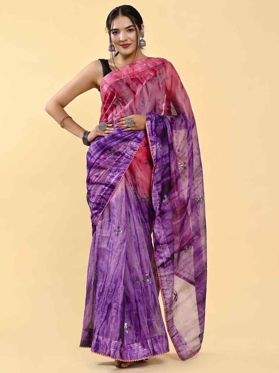 Multi Cotton Embroidered Casual Party Classic Style Saree