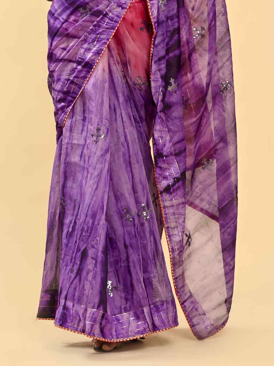 Multi Cotton Embroidered Casual Party Classic Style Saree