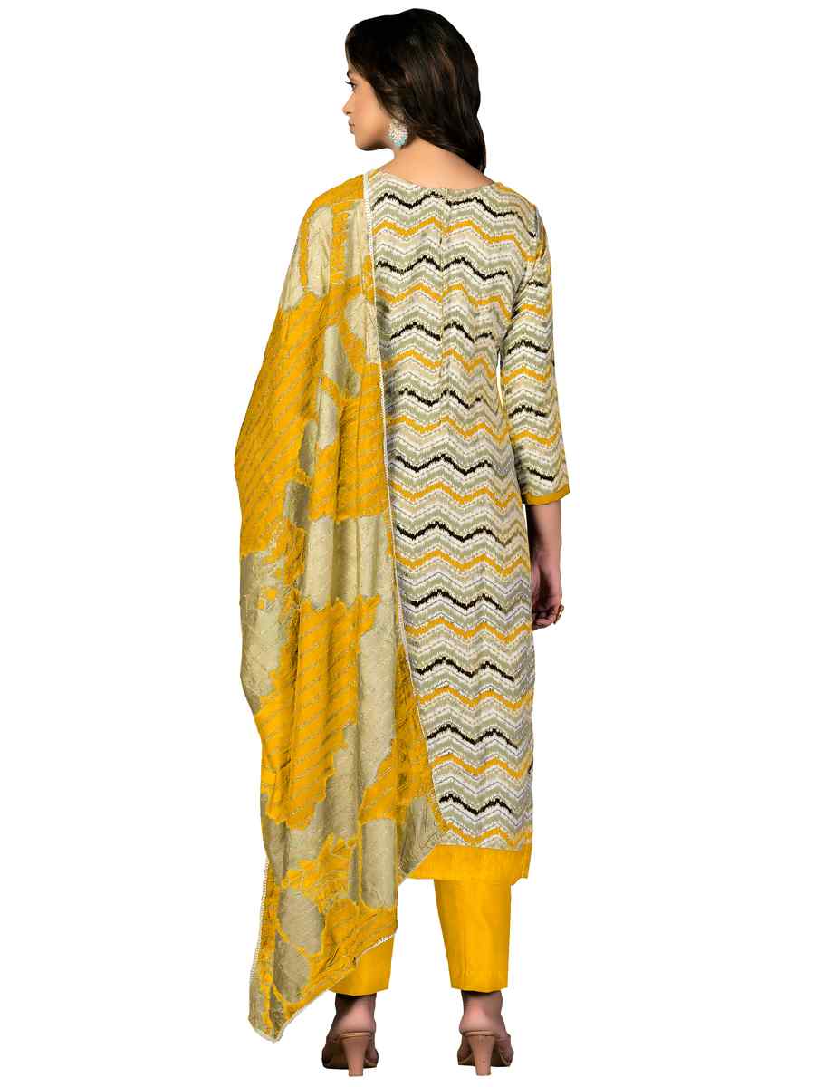 Multi Cotton Printed Casual Festival Pant Salwar Kameez