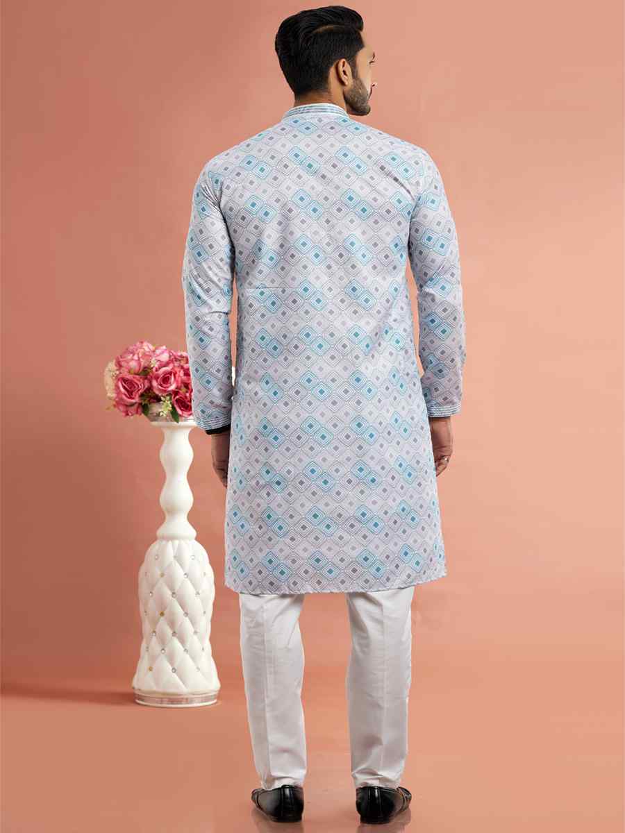 Multi Cotton Printed Festival Casual Kurta