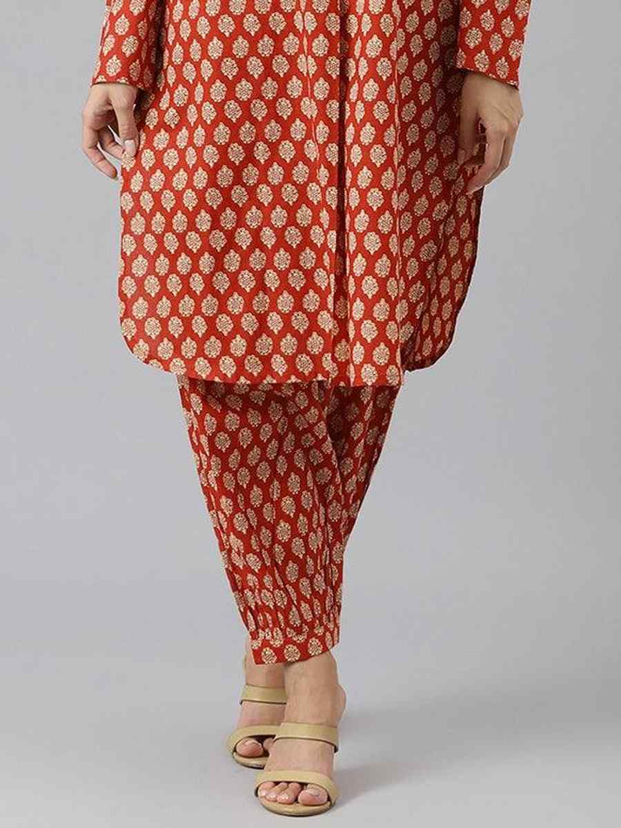 Multi Cotton Printed Festival Casual Kurti