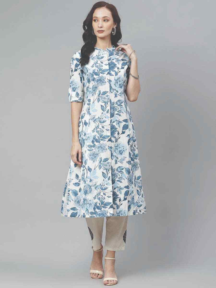 Multi Cotton Printed Festival Casual Kurti