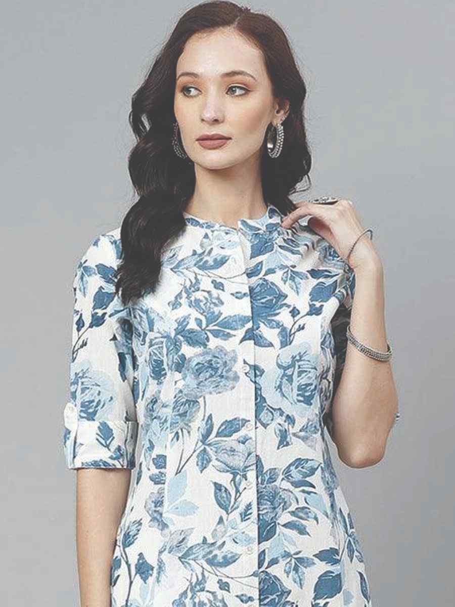 Multi Cotton Printed Festival Casual Kurti