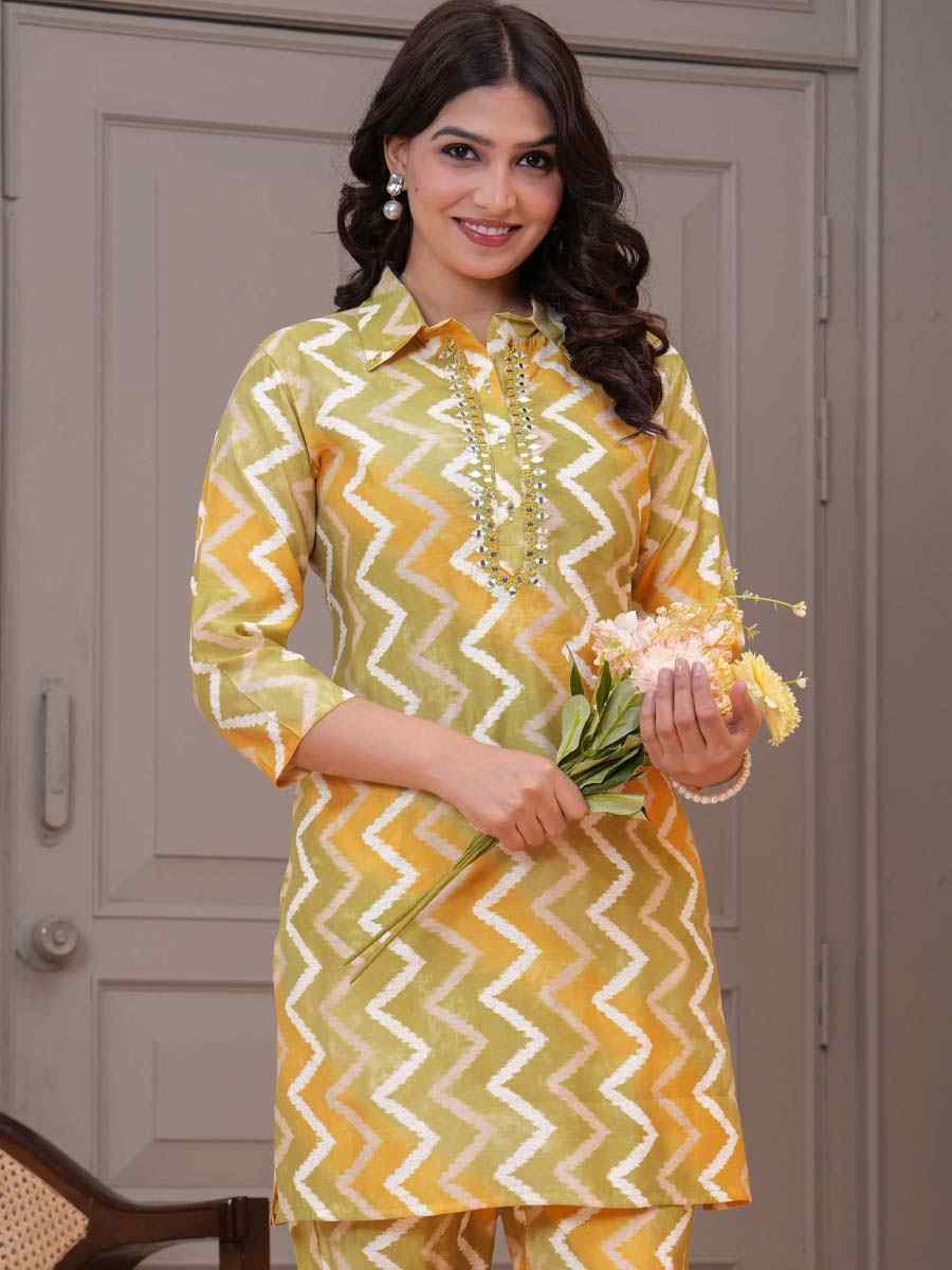 Multi Cotton Printed Festival Casual Kurti Bottom Women Wear