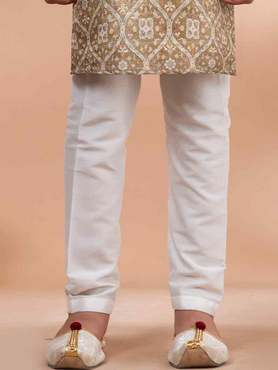 Multi Cotton Printed Festival Traditional Kurta Pyjama Boys Wear