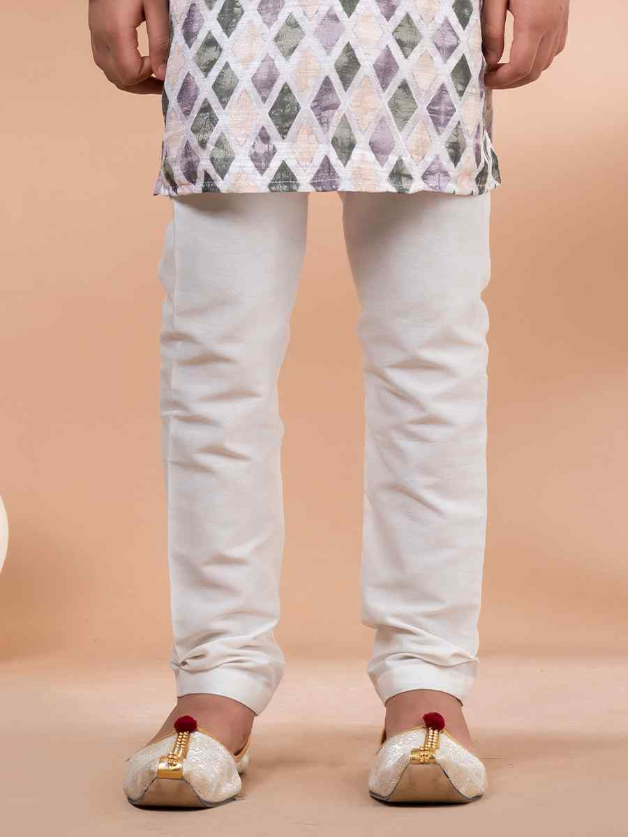 Multi Cotton Printed Festival Traditional Kurta Pyjama Boys Wear