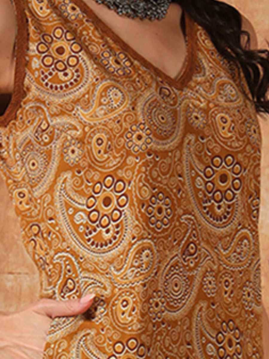 Multi Cotton Printed Party Wedding Festival Casual Ready Palazzo Pant Salwar Kameez