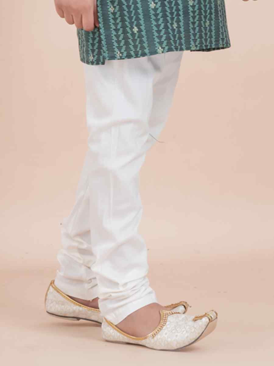 Multi Cotton Self Jacquard Embroidered Festival Traditional Kurta Pyjama Boys Wear
