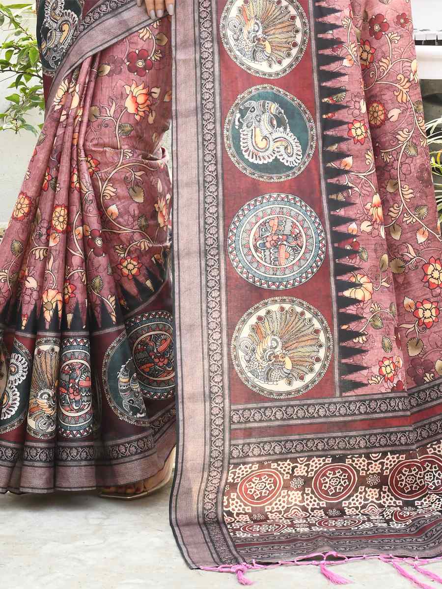 Multi Cotton Silk Printed Casual Festival Contemporary Saree