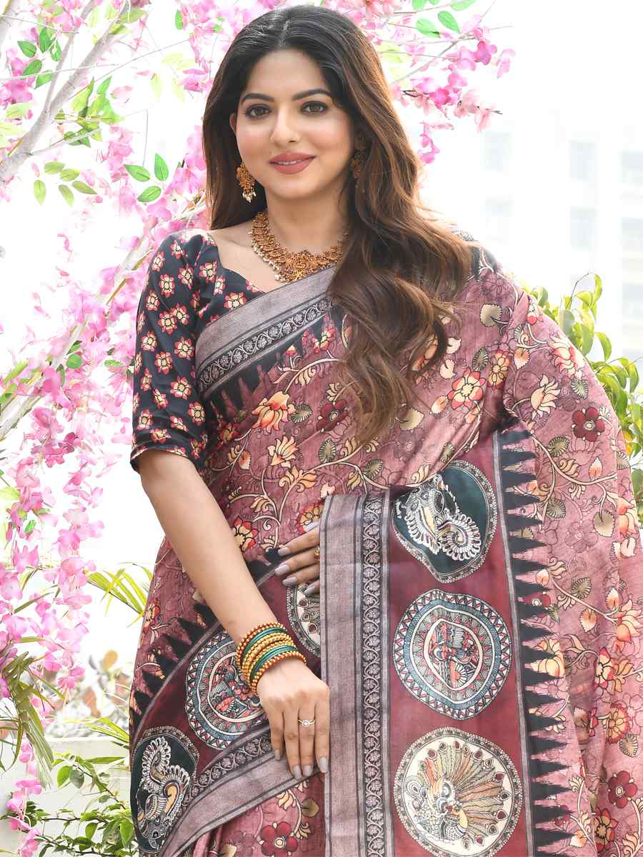 Multi Cotton Silk Printed Casual Festival Contemporary Saree