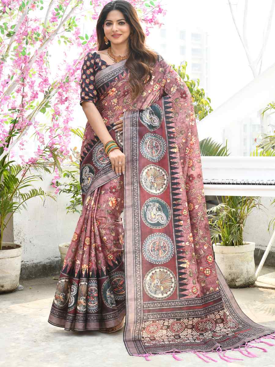 Multi Cotton Silk Printed Casual Festival Contemporary Saree