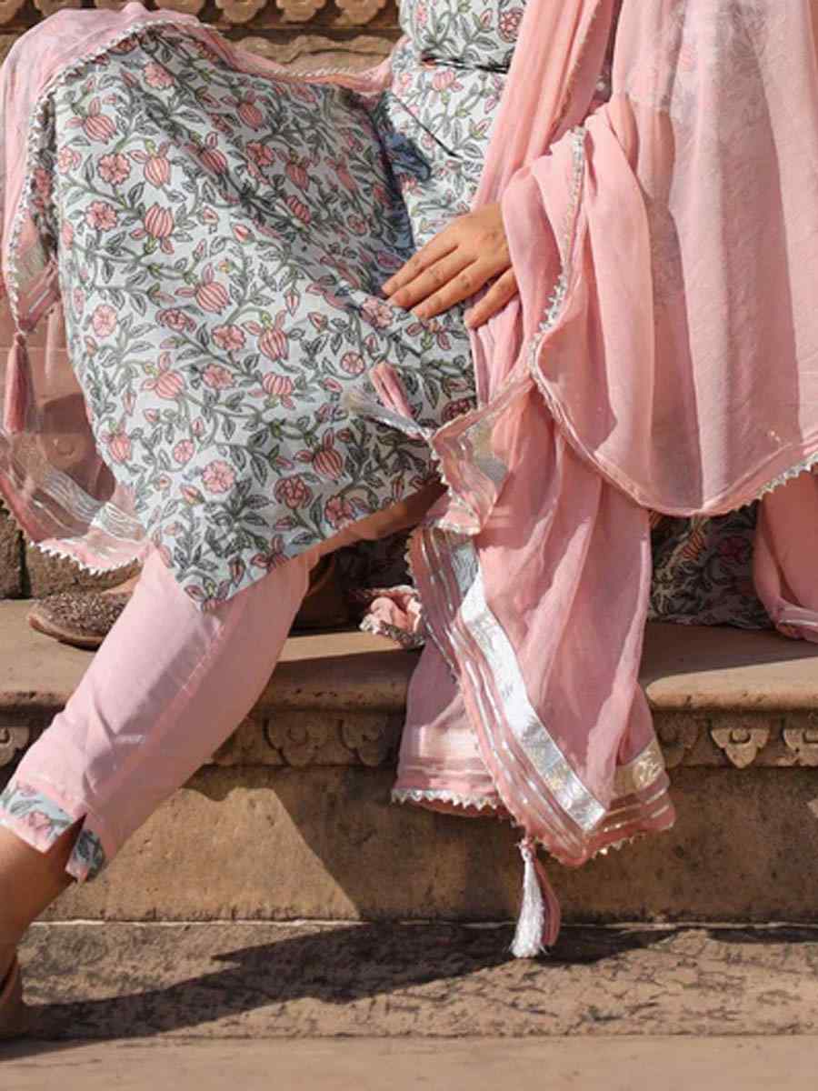 Multi CottonPrinted Casual Festival Pant Salwar Kameez