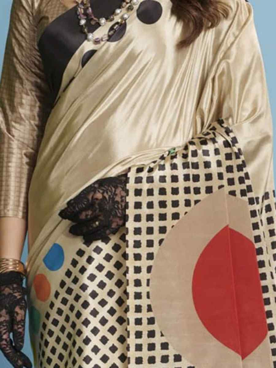 Multi Crape Soft Silk Abstract Printed Casual Reception Festival Wedding Fancy Classic Style Sarees