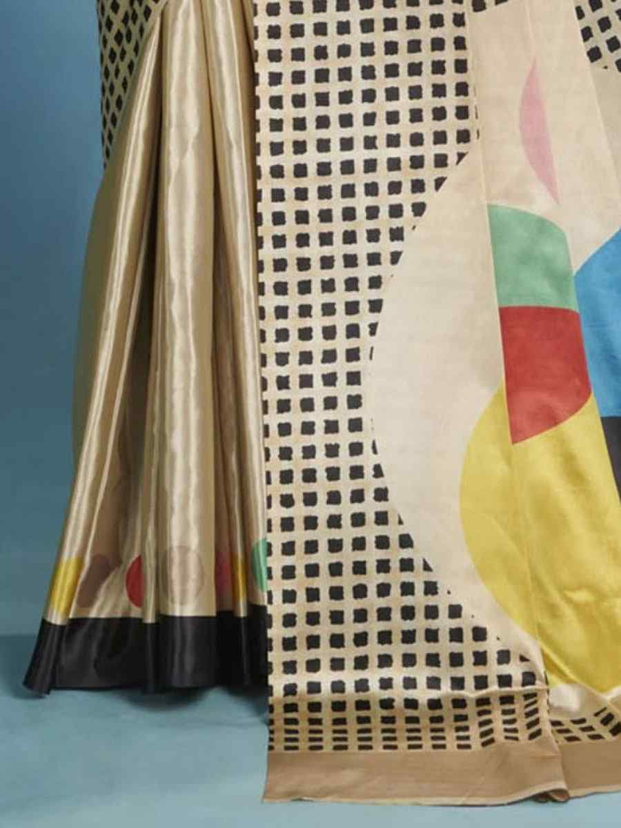 Multi Crape Soft Silk Abstract Printed Casual Reception Festival Wedding Fancy Classic Style Sarees