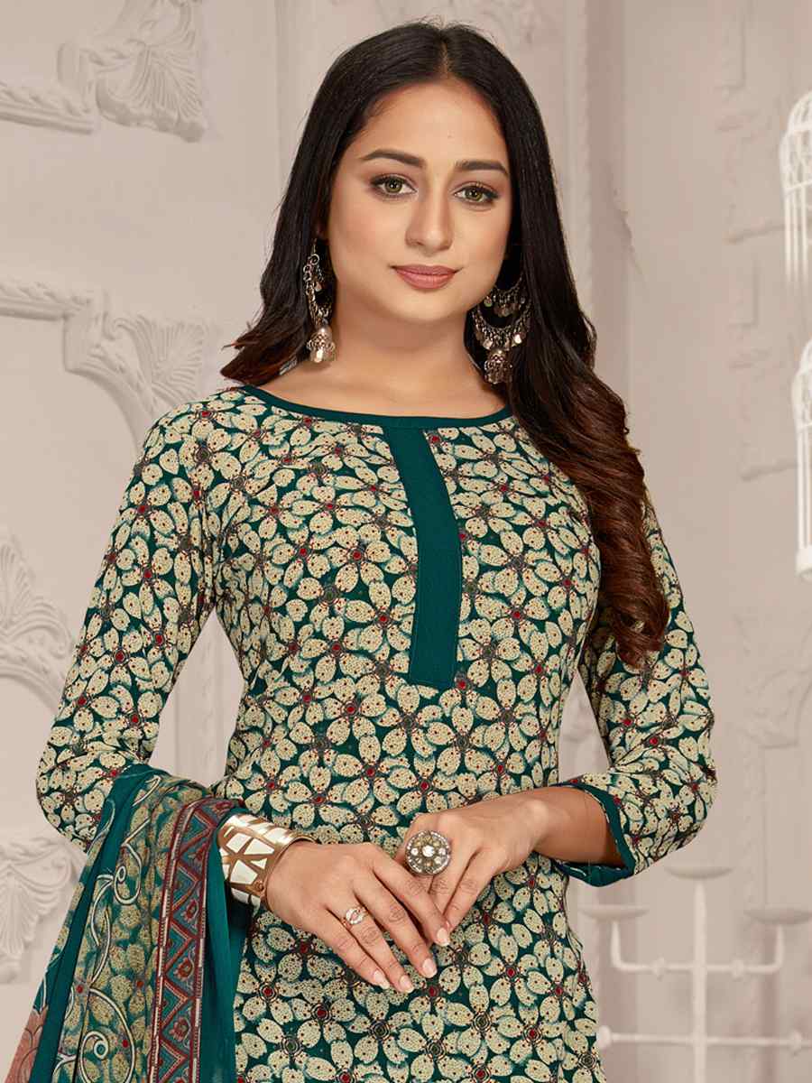 Multi Crepe Georgette Printed Casual Festival Palazzo Pant Salwar Kameez