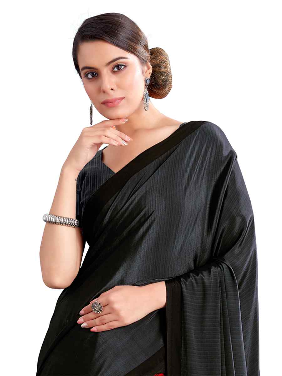 Multi Crepe Printed Casual Party Contemporary Saree