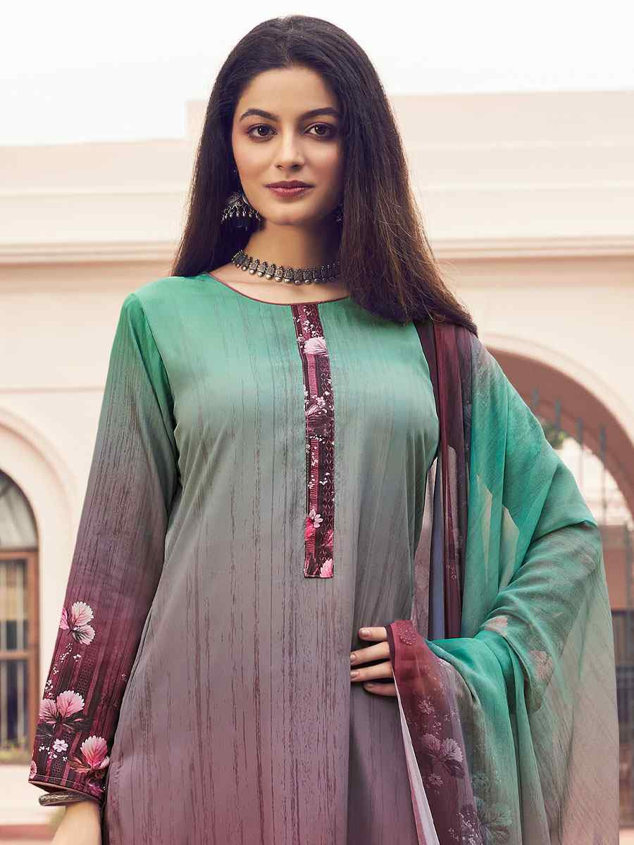 Multi Crepe Printed Festival Casual Pant Salwar Kameez