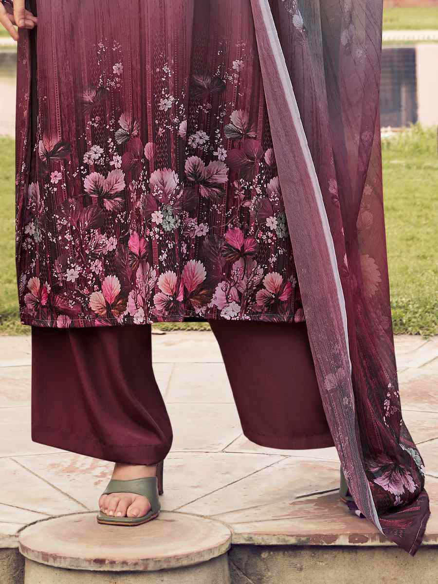 Multi Crepe Printed Festival Casual Pant Salwar Kameez