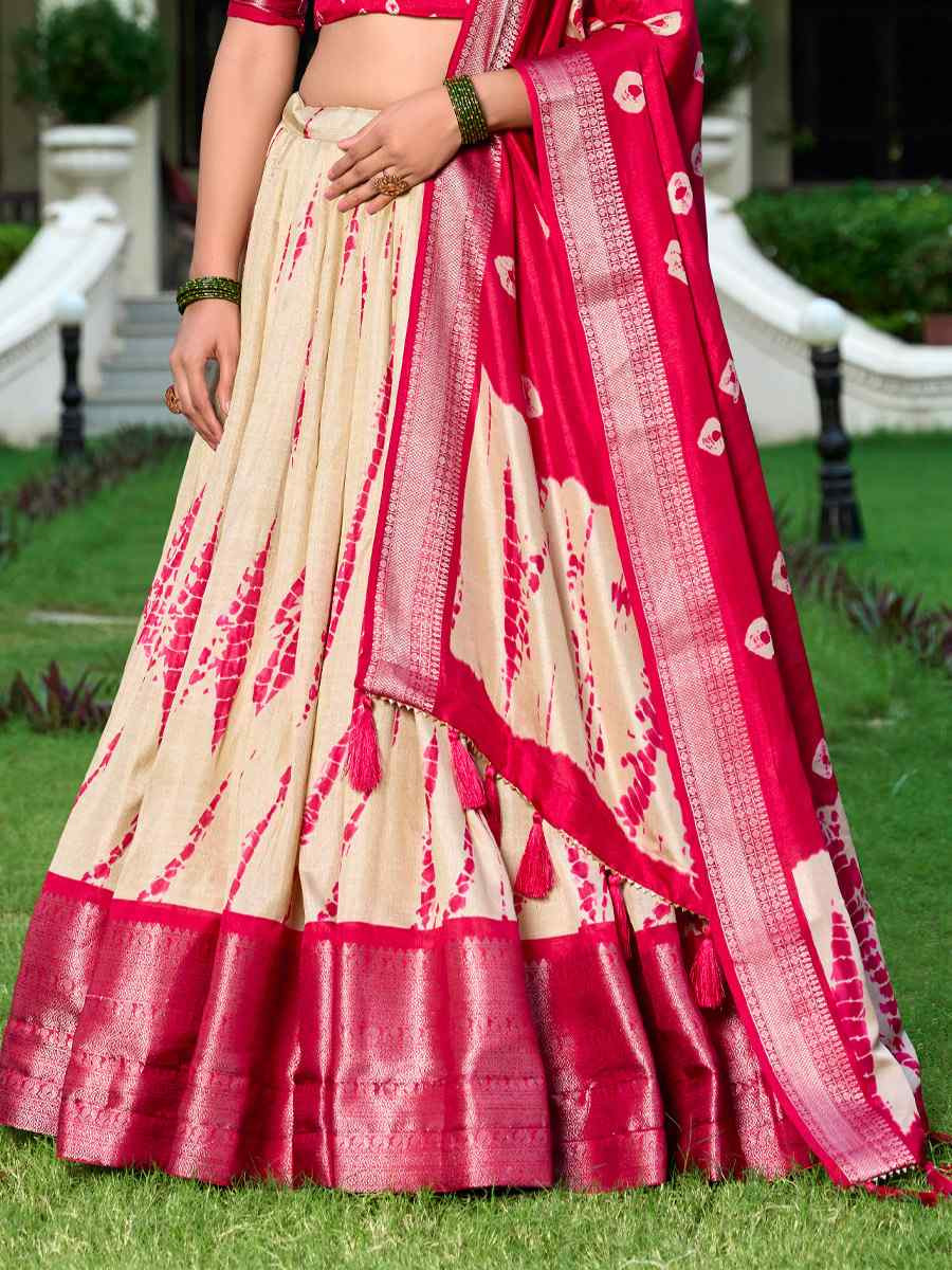 Multi Dola Silk Printed And Hand Embroidered Party Reception Wedding Lehenga Choli