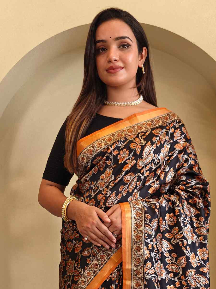 Multi Dola Viscose Printed Festival Wedding Fancy Heavy Border Saree