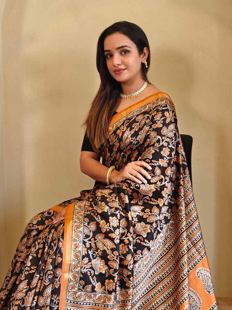 Multi Dola Viscose Printed Festival Wedding Fancy Heavy Border Saree