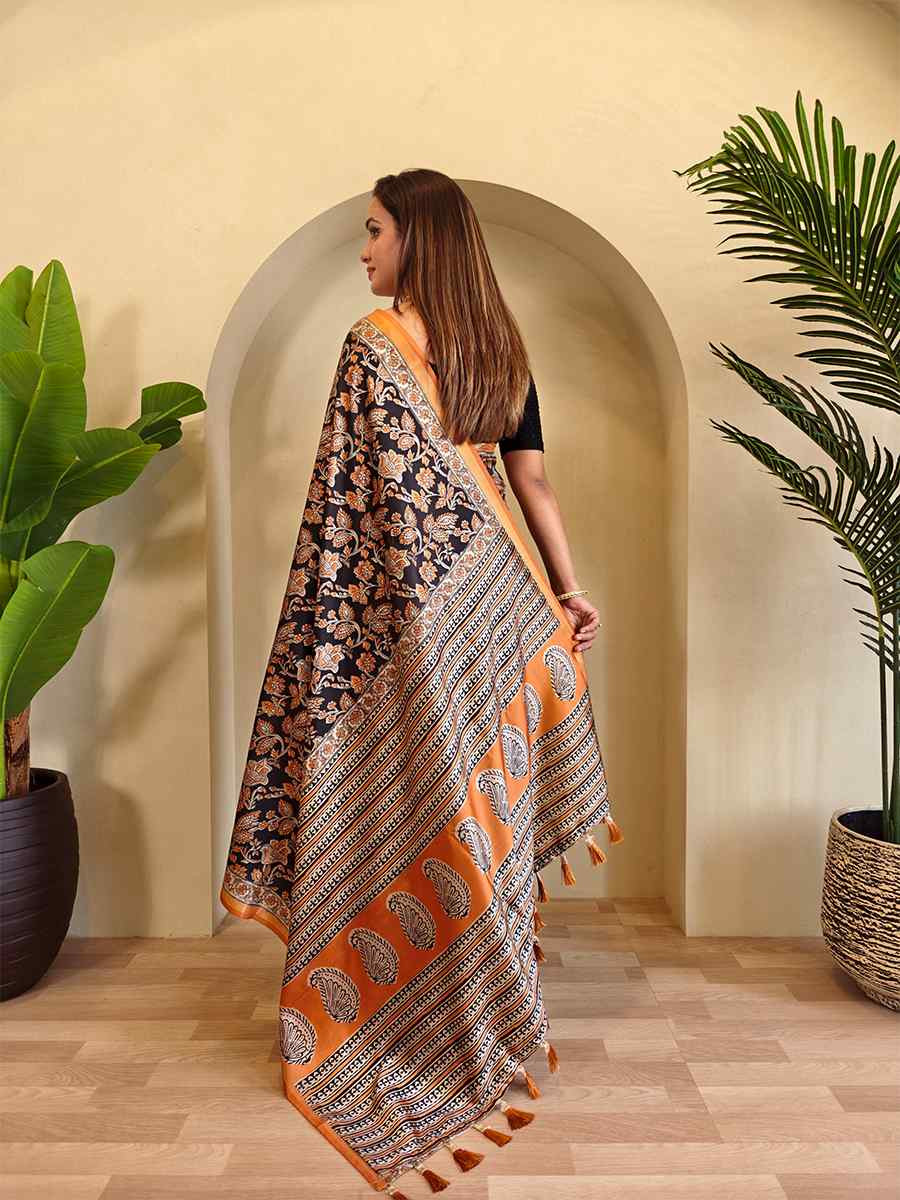 Multi Dola Viscose Printed Festival Wedding Fancy Heavy Border Saree