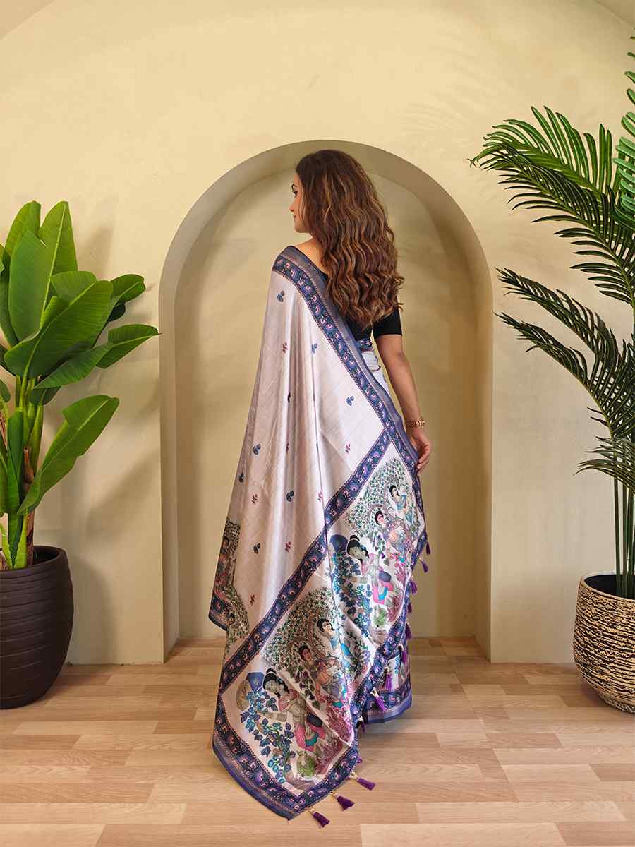 Multi Dola Viscose Printed Festival Wedding Fancy Heavy Border Saree