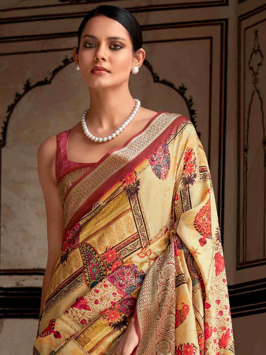 Multi Dola Viscose Silk Handwoven Casual Festival Contemporary Saree