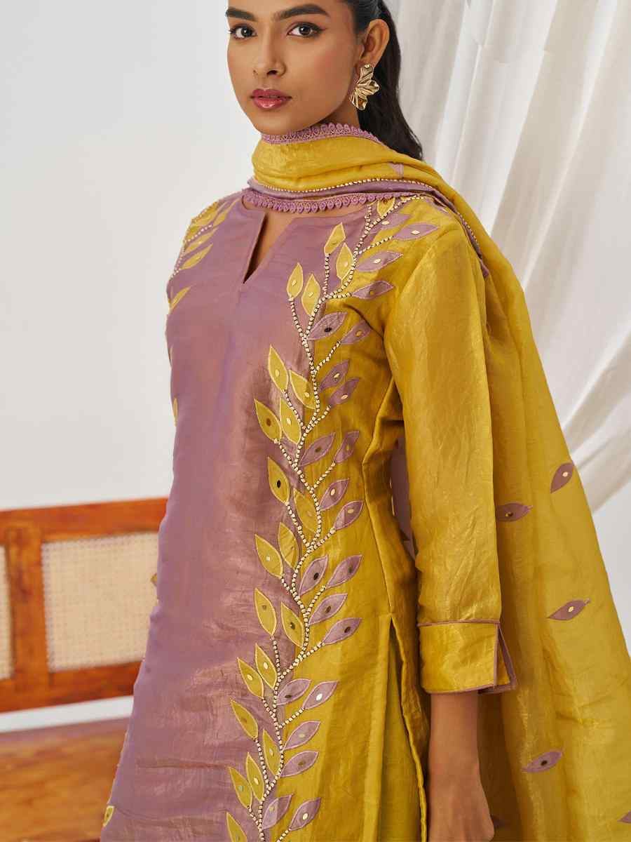 Multi Fancy Crush Silk Embroidery Party Wedding Festival Casual Ready  Pant Salwar Kameez