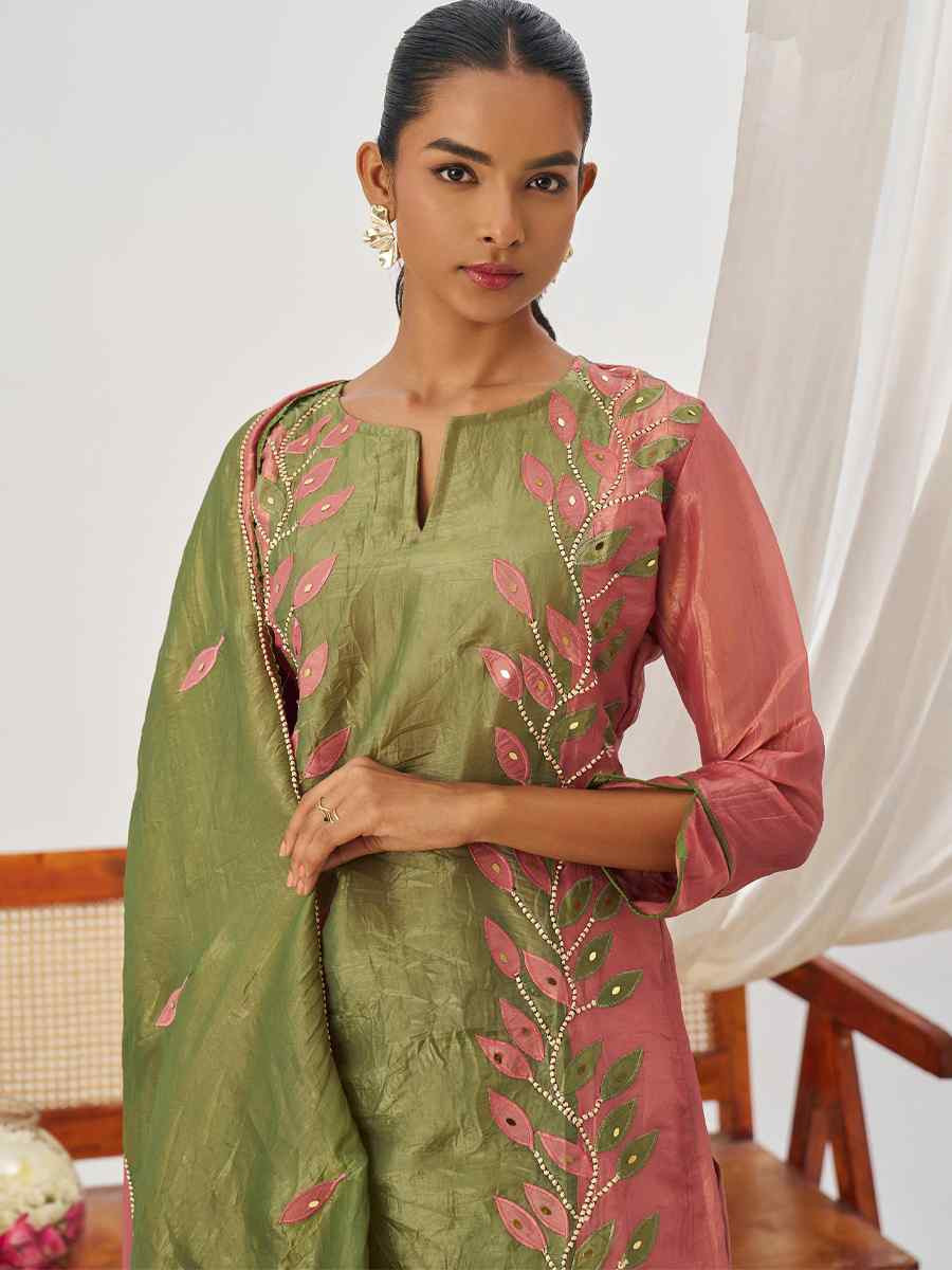 Multi Fancy Crush Silk Embroidery Party Wedding Festival Casual Ready Pant Salwar Kameez