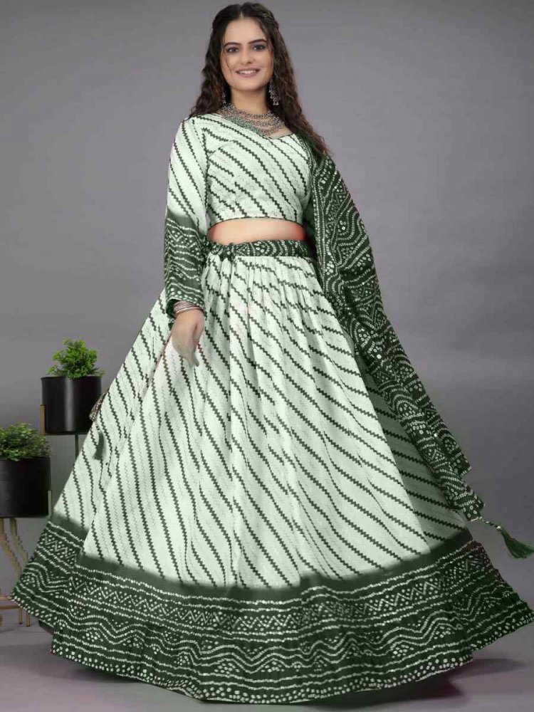 Buy Parrot Women's Embroidered Cotton Lehenga Set Online. – Odette