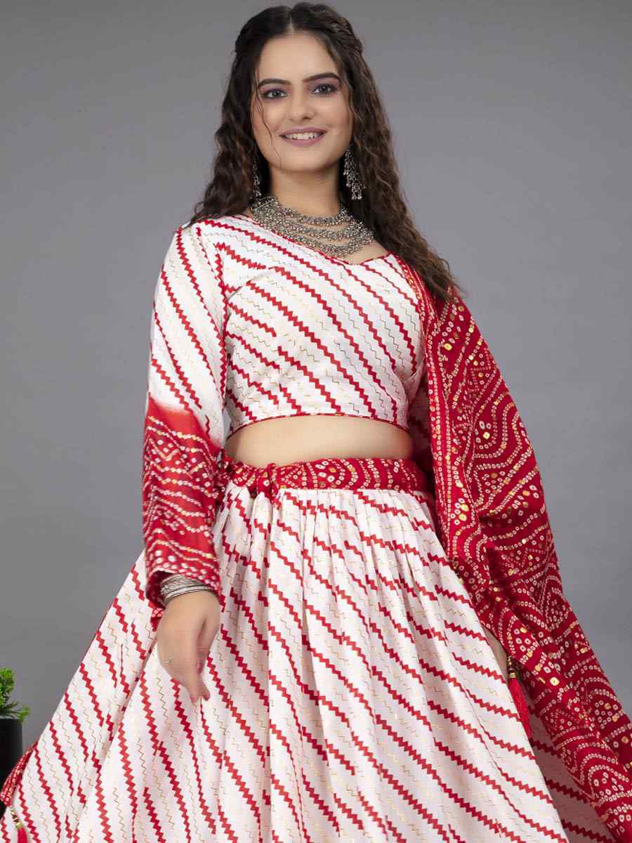 Multi Foil Cotton Printed Festival Contemporary Lehenga Choli